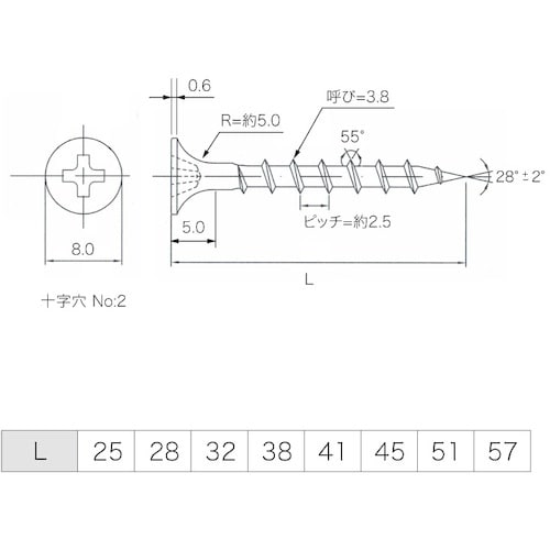 YAHATA コーススレッド 3.8×25 [10
