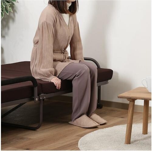 不二貿易 低反発折たたみベッド フリーロック42段