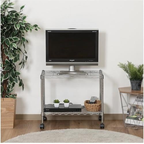 不二貿易 メタルTVラック2段 MTV−2CR