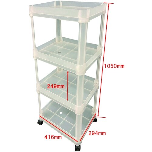 DAIDOHANT 4段ラックTR−400 キャス