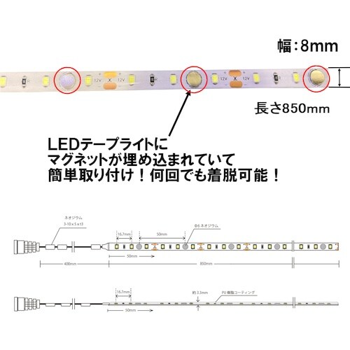 DAIDOHANT MAG LEDテープライトL8