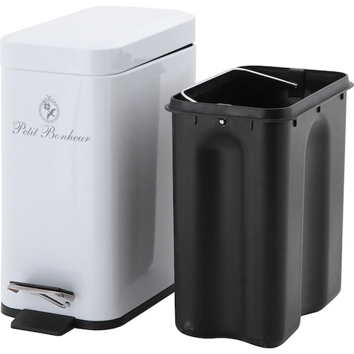 不二貿易 ペディボヌール ダストボックス5L ホワ
