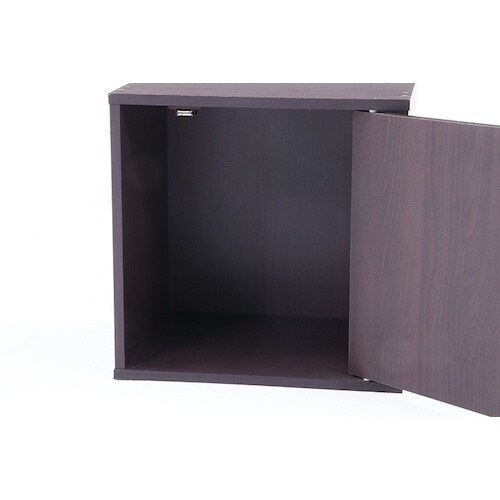 不二貿易 キューブボックス 扉付 ブラウン CB3