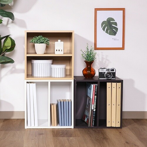 不二貿易 キューブボックス 棚付 ナチュラル CB