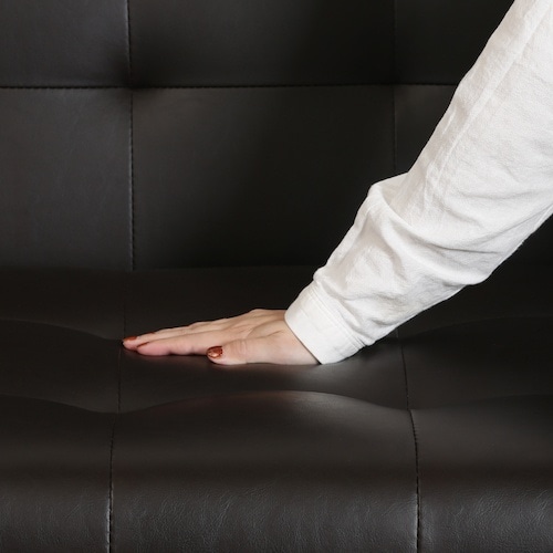 不二貿易 ハイバックPUソファー フレンズDBR