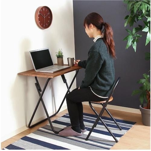 不二貿易 折りたたみテーブルチェアセットBR 83