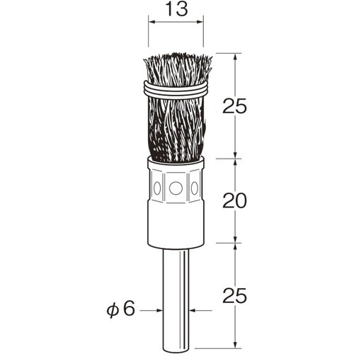 リューター 筒型ブラシ