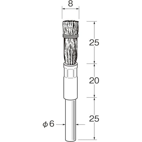リューター 筒型ブラシ