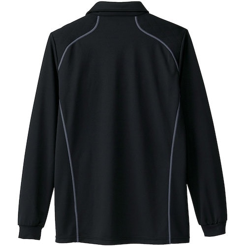 桑和 50580 長袖ポロシャツ(胸ポケット付き)