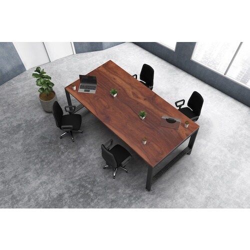 DAISHIN レクタ テーブル ブラックフレーム