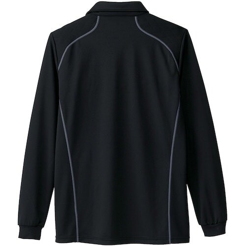 桑和 50580 長袖ポロシャツ(胸ポケット付き)