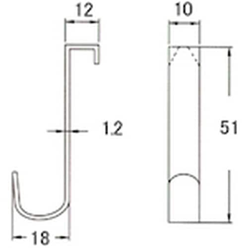 ニッサチェイン S−1白鴨居フック(50個)