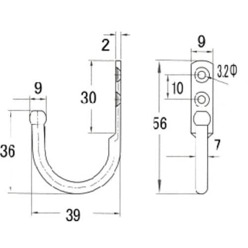 ニッサチェイン U−3白 ソフトフック(20個入)
