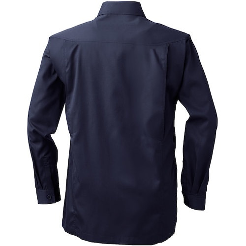 桑和 VA415 長袖シャツ ネイビー LL