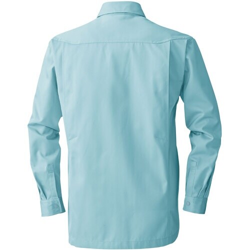 桑和 4115 長袖シャツ パウダーブルー 6L