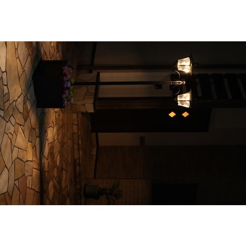 TASSCOM 四角い鉢付きソーラー街灯 2灯