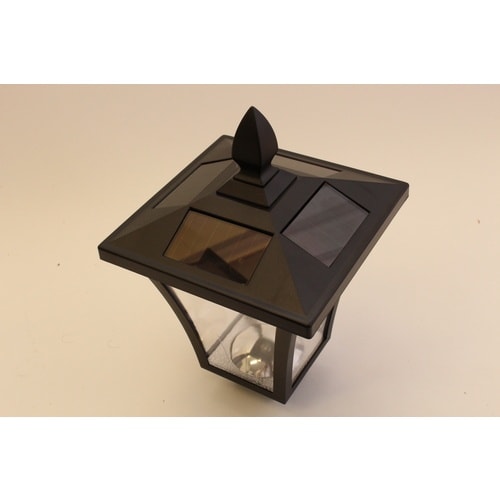 TASSCOM 四角い鉢付きソーラー街灯 2灯