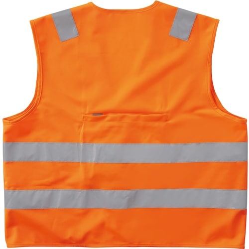 桑和 80001 ポケッタブルベスト 蛍光オレンジ