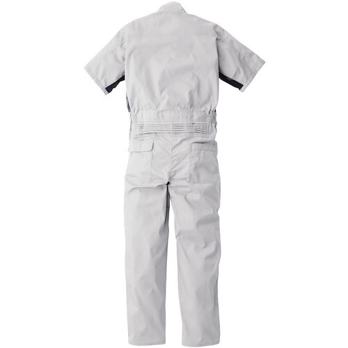 桑和 39017 半袖つなぎ シルバーグレー LL