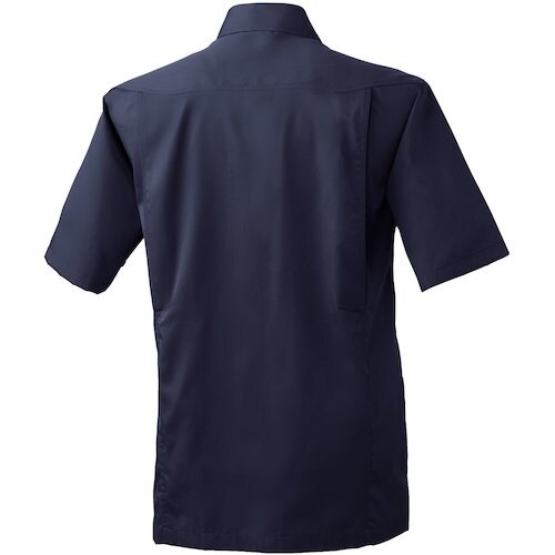 桑和 VA417 半袖シャツ ネイビー S