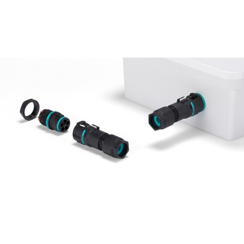 タカチ ワンタッチ接続式パネルマウント防水コネクタ