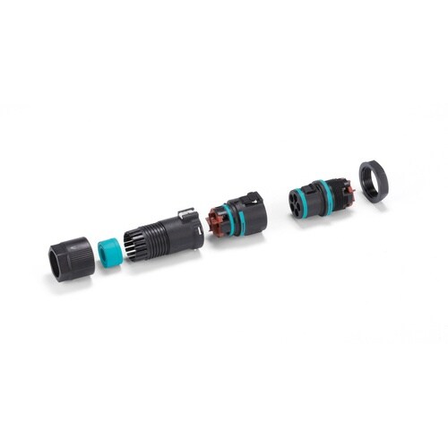 タカチ ワンタッチ接続式パネルマウント防水コネクタ