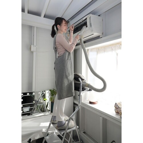 TASSCOM アルミ製トレー付き脚立 5段