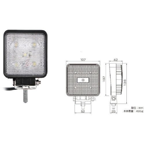 OKADA カシムラ LEDワークライト 角