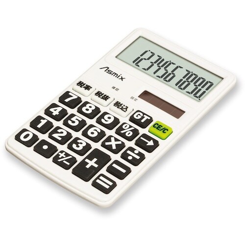 ASKA ビジネス電卓 ポケット フラットタイプ