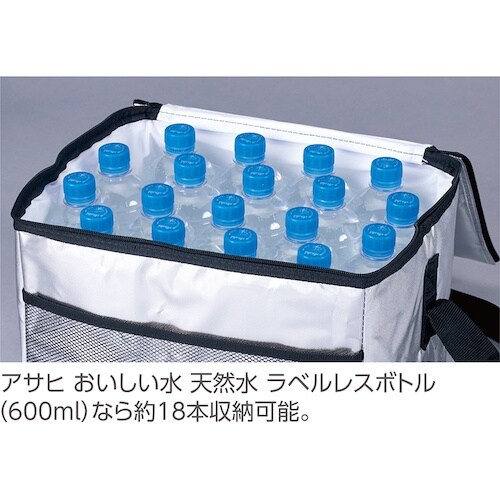 緑十字 ソフトクーラーバッグ(18L) シルバー