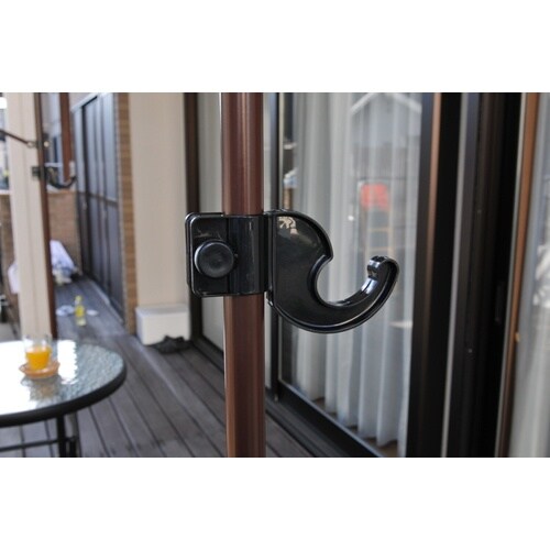 TASSCOM 物干し竿付きオーニング 2m ブラ