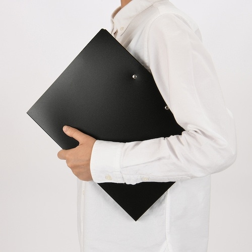 ナカバヤシ Wストッパーファイル/A4/ブラック