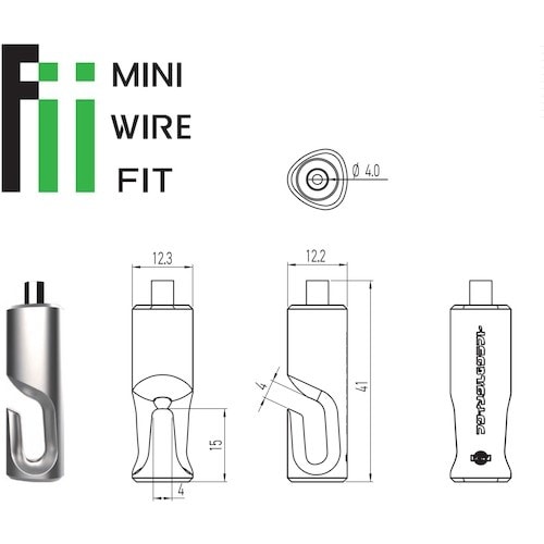 福井金属工芸 ミニワイヤー自在FIT ブラック/ブ