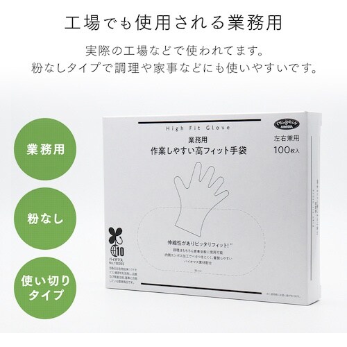 アイメディア 業務用作業しやすい高フィット手袋 1