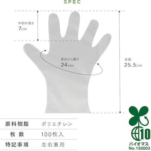 アイメディア 業務用作業しやすい高フィット手袋 1