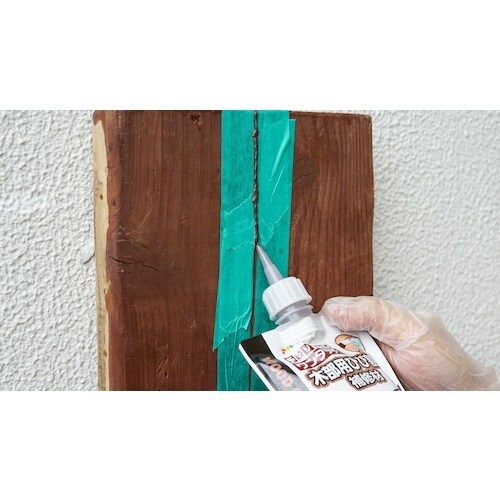 アサヒペン ワンタッチ 木部用ひび割れ補修材 20