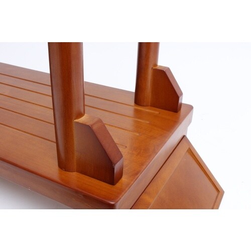 TASSCOM 手すり付き玄関台 60cm ブラウ