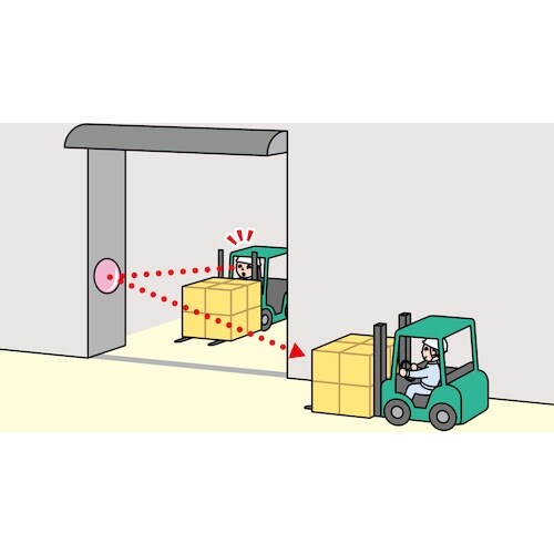 Komy フォーク出口ミラー<ガードポール用>55