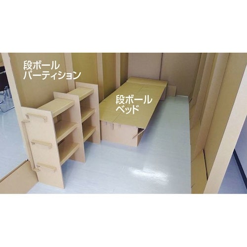 ナカバヤシ 段ボールシューズラック/ナチュラル