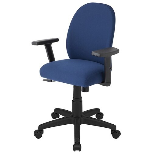 ナカバヤシ ポケットコイル抗菌チェア/ネイビー