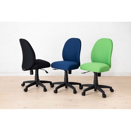 ナカバヤシ ポケットコイル抗菌チェア/ネイビー