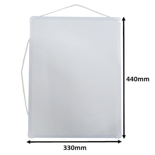 サンケー 樹脂枠ホワイトボード 無地 440X33