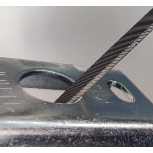 Vallorbe 細工用精密ヤスリ 平コバ丸 16