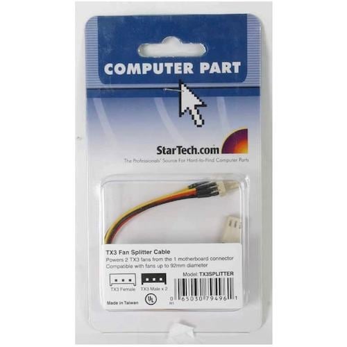 StarTech TX3ファン電源分岐ケーブル/1
