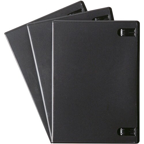 SANWA DVDトールケース(1枚収納・3枚セッ