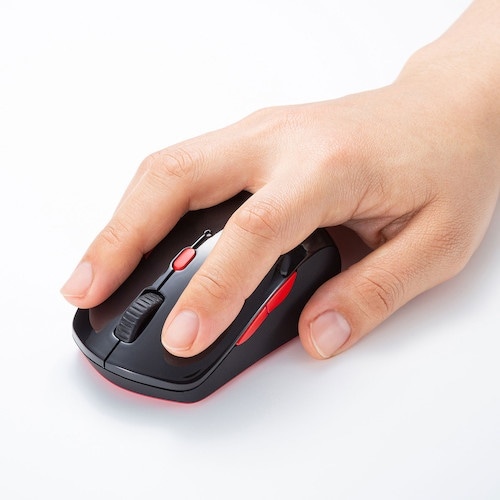 SANWA 静音ワイヤレスブルーLEDコンボマウス