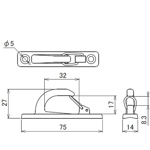 HINAKA F−350 ステンレスフック房掛