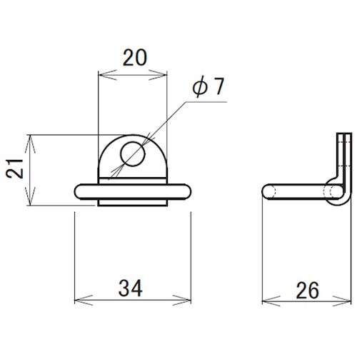 HINAKA HGF−1 グランドフック1片側固定
