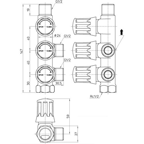 SANEI スマートヘッダー