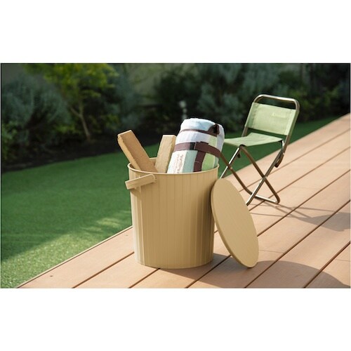 TONBO 座れるマルチバケット15 カーキベージ